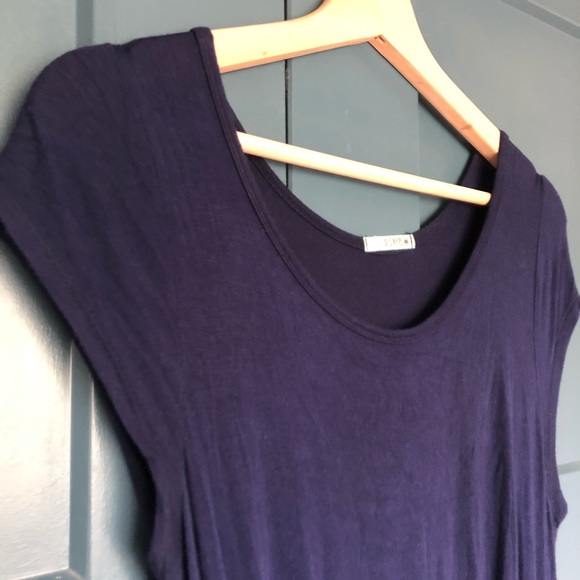 Soft stretchy navy maxi dress - Picture 3 of 9